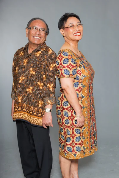 Senior indonesian couple in love. — Stock Photo, Image