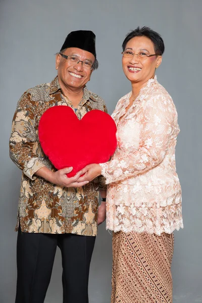 수석 인도네시아어 부부 사랑. — 스톡 사진