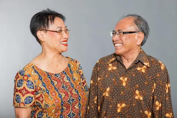 Senior indonesian couple in love. — Stock Photo, Image