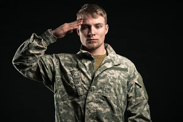 Homem militar . — Fotografia de Stock