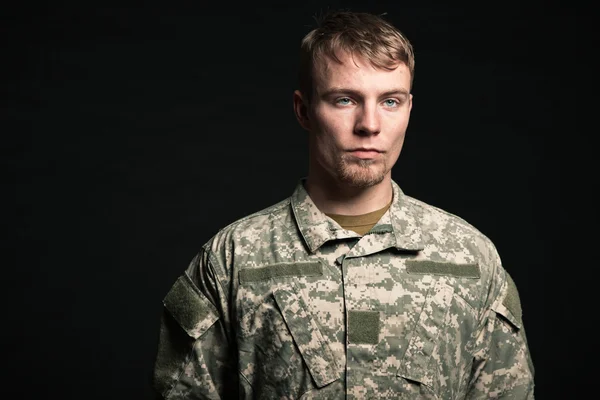 Homem militar . — Fotografia de Stock