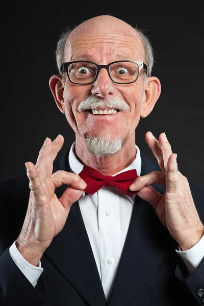 Retrato de estudio de un anciano activo bien vestido jubilado . —  Fotos de Stock