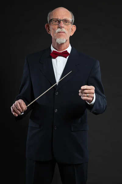 Retrato de estudio de un anciano activo bien vestido jubilado . — Foto de Stock