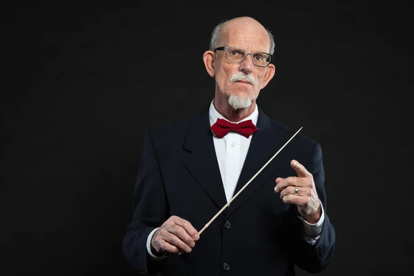 Retrato de estudio de un anciano activo bien vestido jubilado . — Foto de Stock