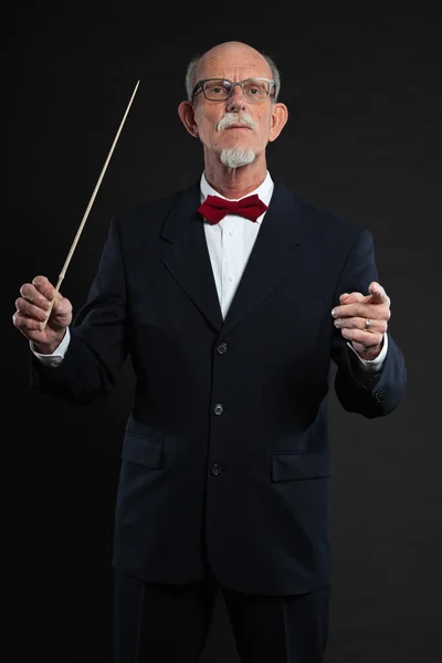 Retrato de estudio de un anciano activo bien vestido jubilado . — Foto de Stock