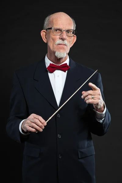 Retrato de estudio de un anciano activo bien vestido jubilado . — Foto de Stock