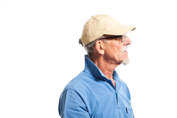 Studio portrait of active senior well dressed retired man. — Stock Photo, Image