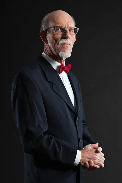 Retrato de estudio de un anciano activo bien vestido jubilado . —  Fotos de Stock