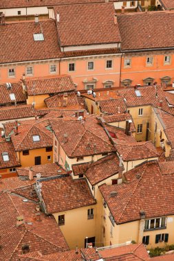 bologna kuşların görünümü şehri. çatılar. İtalya. Avrupa.