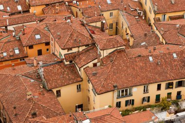 bologna kuşların görünümü şehri. çatılar. İtalya. Avrupa.