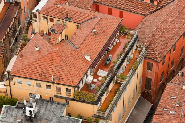 Miasta Bolonia ptaków widoku. dachy. Włochy. Europa. — Zdjęcie stockowe
