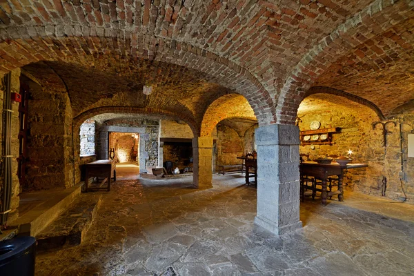 Bodega interior del castillo Lavaux-Sainte-Anne. Rochefort. Ard. —  Fotos de Stock