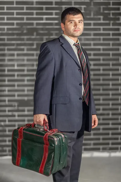 Businessman with briefcase — Stock Photo, Image