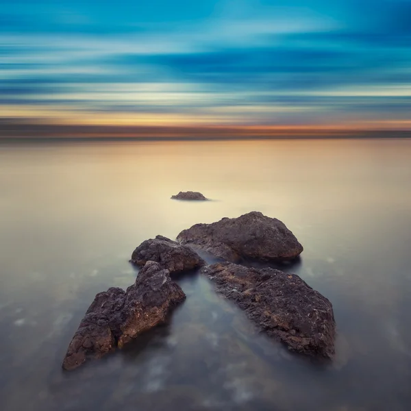 Minimalist misty seascape — Stock Photo, Image