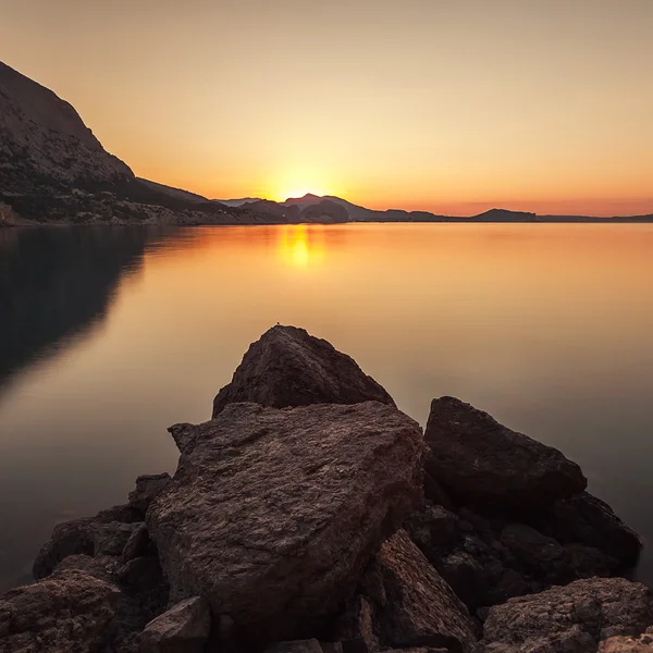 Răsărit de munte — Fotografie, imagine de stoc