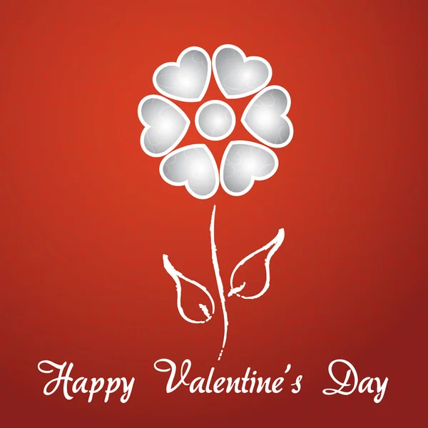 Happy Valentine's Day illustration vectorielle de carte — Image vectorielle