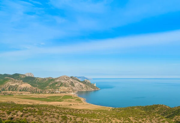 Гірський і морський пейзаж — стокове фото