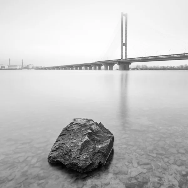 Ponte sud cablato a Kiev — Foto Stock