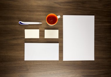 grafik tasarımcıları sunumlar ve Portföyleri için kimlik marka için şablon.