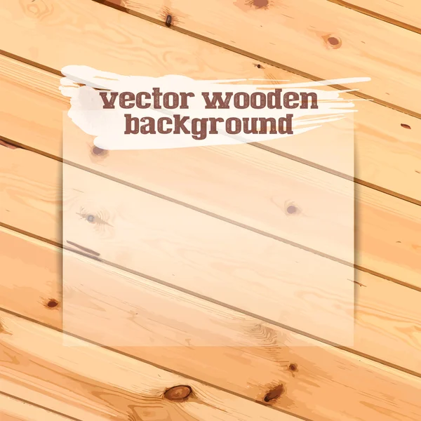 Struttura in legno vettoriale con tavole — Vettoriale Stock