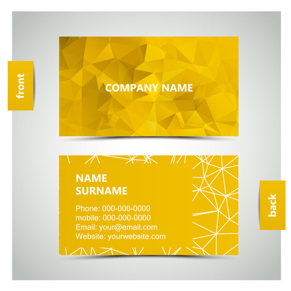 Vector abstract creative business cards