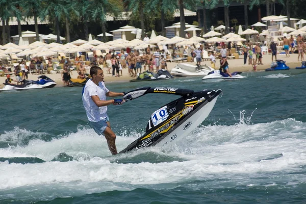 Water jet rider, jet skiing — Stock Photo, Image