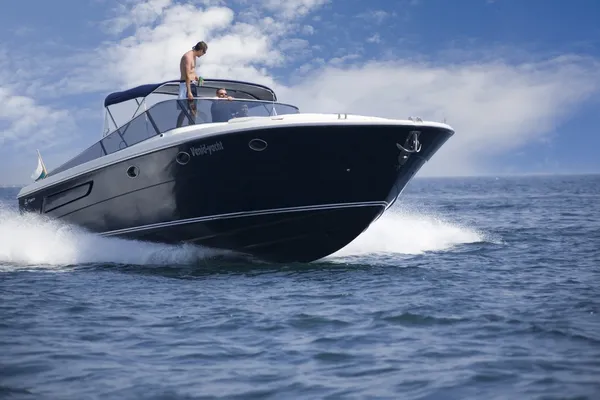 Životní styl, motorový člun plavidla na moři Royalty Free Stock Obrázky