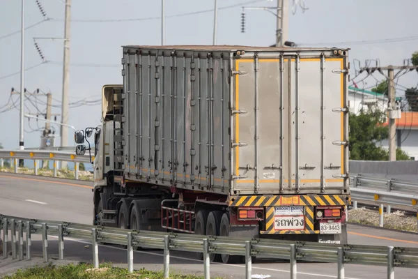 Chiangmai Thailand September 2021 Trailer Container Cargo Truck Santipab Company — Stock Photo, Image