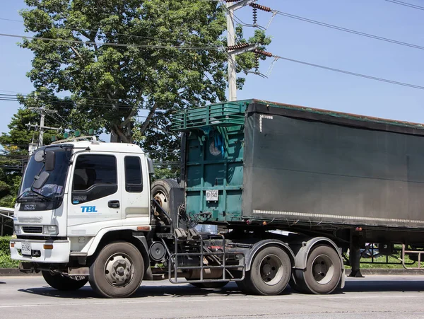 Chiangmai Thailand Oktober 2021 Vrachtwagen Van Tbl Thaise Drank Logistiek — Stockfoto