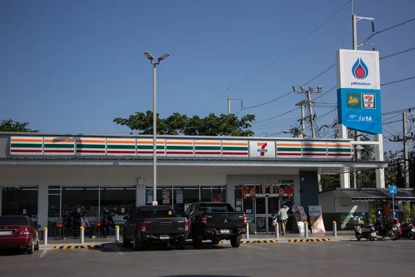 Chiangmai Thailand Januari 2022 Ptt Oil Station Locatie Aan Weg — Stockfoto