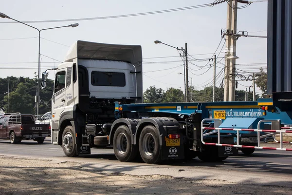 Chiangmai Tailândia Dezembro 2021 Container Truck Tyl Logistics Transportation Company — Fotografia de Stock