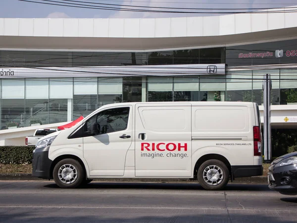 Chiangmai Tailandia Diciembre 2021 Toyota Commuter Van Ricoh Company Foto — Foto de Stock