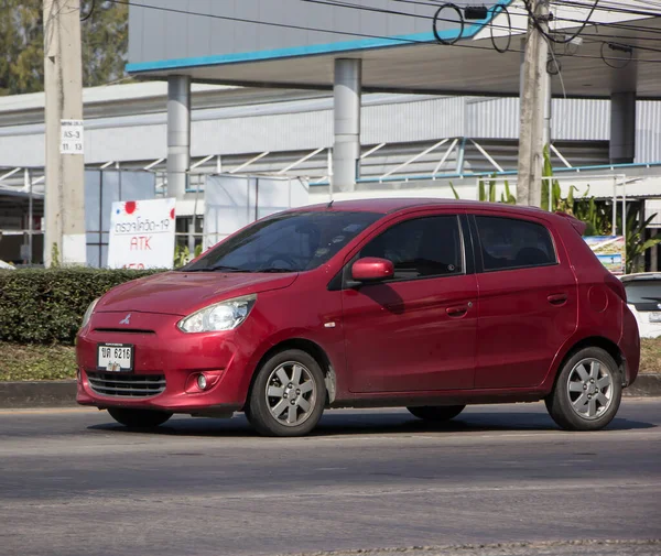 Chiangmai Thailand Dezember 2021 Privates Öko Auto Mitsubishi Mirage Auf — Stockfoto