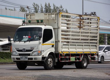 Chiangmai, Tayland - 21 Nisan 2022: Er Hino Kargo Truck. Fotoğraf 1001 nolu yolda, Chiangmai, Tayland 'a 8 km uzaklıkta..