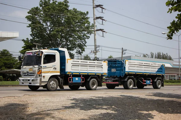 Chiangmai Tailandia Abril 2022 Camión Volquete Privado Hino Carretera 1001 —  Fotos de Stock