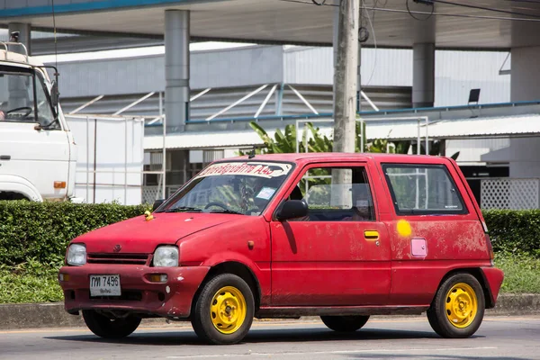 Chiangmai Tajlandia Kwietnia 2022 Prywatny Mały Samochód Miejski Daihatsu Mira — Zdjęcie stockowe