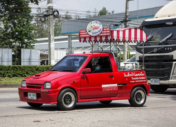 Chiangmai Thailand April 2022 Coconut Icecream Shop Daihatsu Mira Mini — Stock fotografie