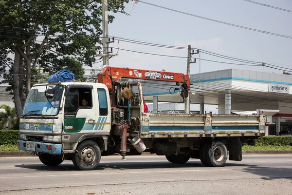 Chiangmai Thailandia Aprile 2022 Soldato Hino Crane Truck Sulla Strada — Foto Stock