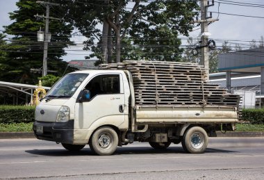 Chiangmai, Thailand -  June  13 2022: Private Pickup car, Kia Moter. Photo at road no 121 about 8 km from downtown Chiangmai, thailand.