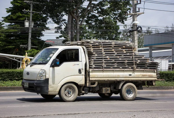 Chiangmai, Thailand -  June  13 2022: Private Pickup car, Kia Moter. Photo at road no 121 about 8 km from downtown Chiangmai, thailand.