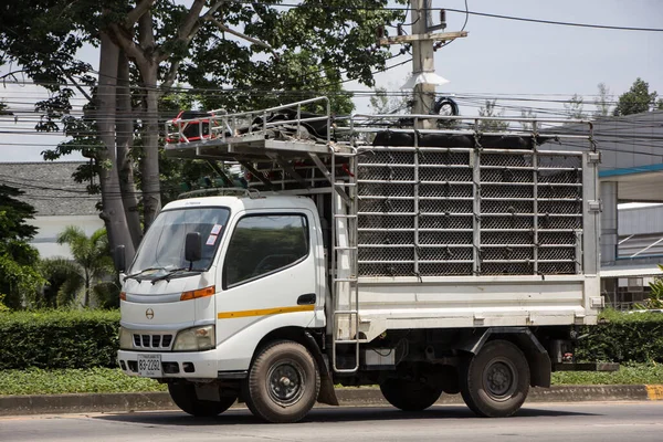 Chiangmai Thailand June 2022 Private Hino Cargo Truck Photo Road — Zdjęcie stockowe