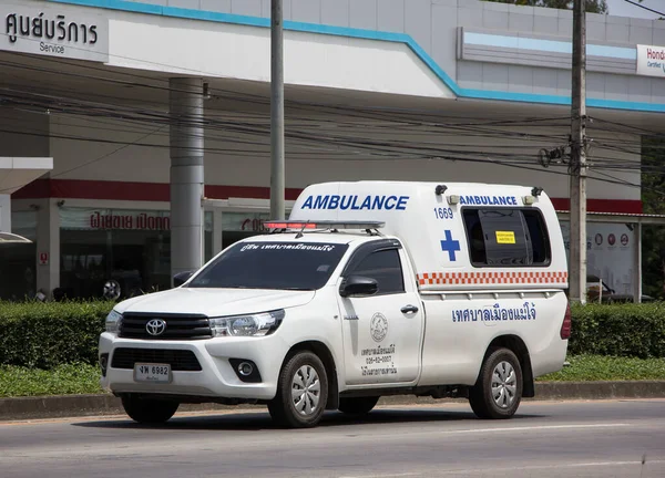 Chiangmai Thailand June 2022 Ambulance Van Maejo Subdistrict Administrative Organization — Zdjęcie stockowe