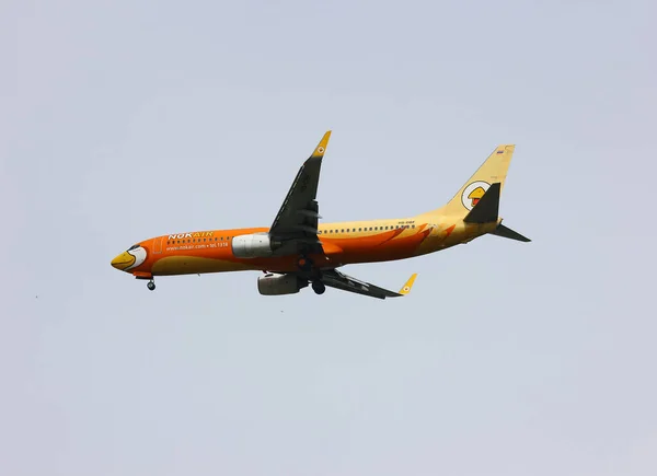 Chiangmai Thailand September 2014 Dbf Boeing 737 800 Nokair Low — Stock Photo, Image