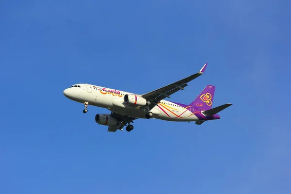 Chiangmai Tailandia Septiembre 2014 Txn Airbus A320 200 Vía Aérea — Foto de Stock