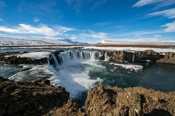 Водоспад Годафосс на річці Скаялфандафльот, Ісландія — стокове фото