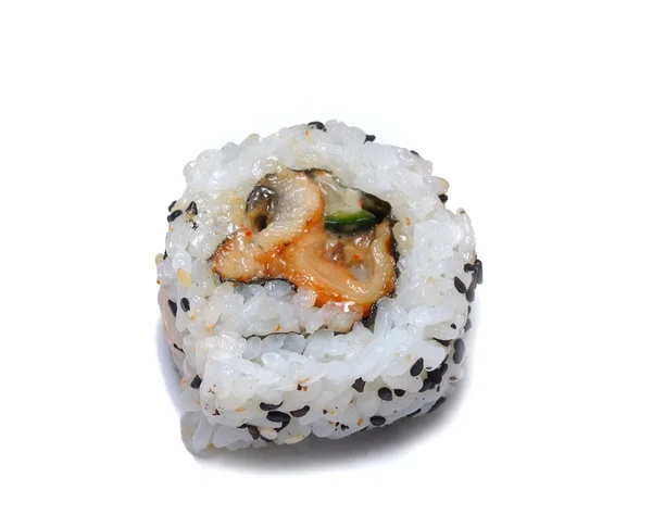 Set de sushi japonés aislado en blanco —  Fotos de Stock