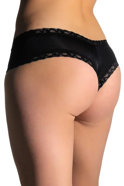 Closeup of a sexy woman's ass wearing black lingerie isolated on white background — Stock Photo, Image