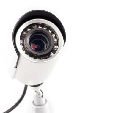 gün & gece gözetim video beyaz zemin üzerine izole kamera renk