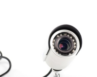 gün & gece gözetim video beyaz zemin üzerine izole kamera renk