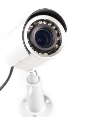 gün & gece gözetim video beyaz zemin üzerine izole kamera renk